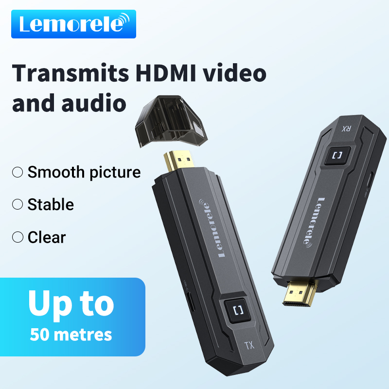 Photography Videography - Bezprzewodowy nadajnik-odbiornik HDMI Lemorele, zestaw do
