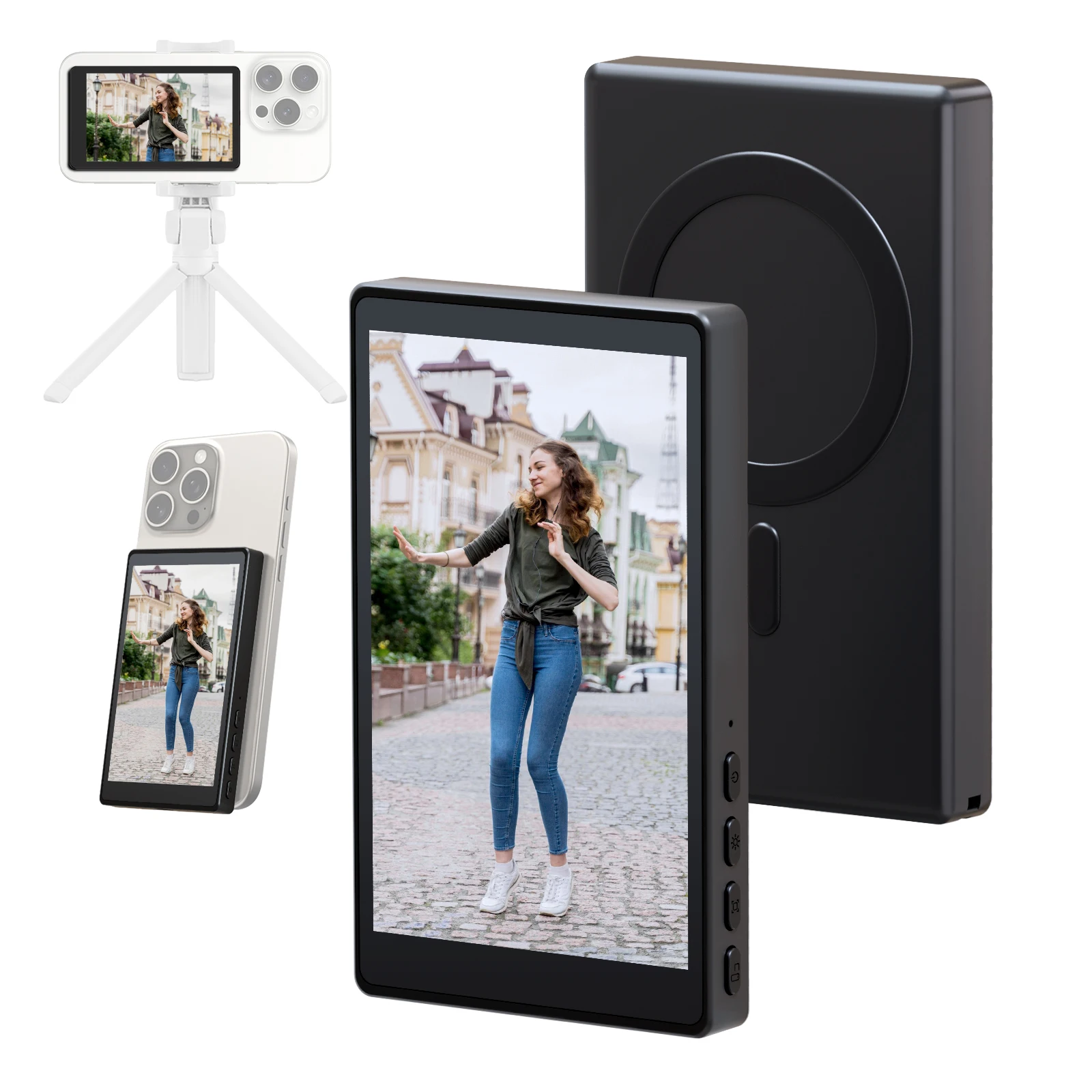 Photography Videography - Bezprzewodowy monitor, kamera tylna, ekran, smartfon,