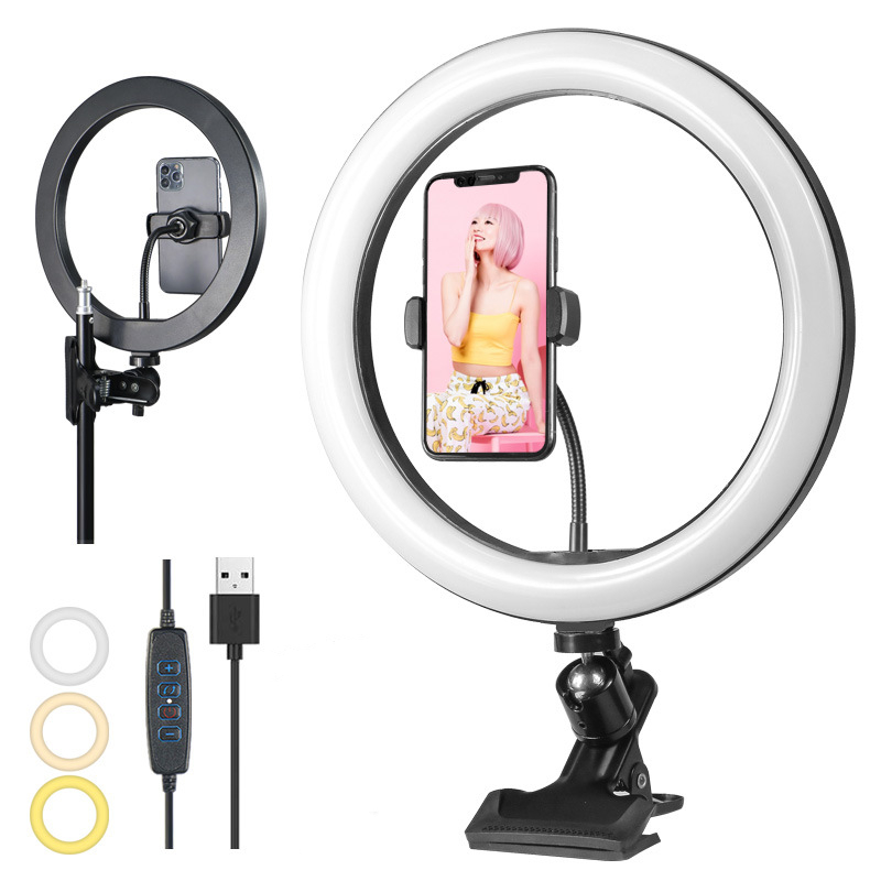 Photography Videos - Ściemnialna lampa pierścieniowa Led Profissional 26cm