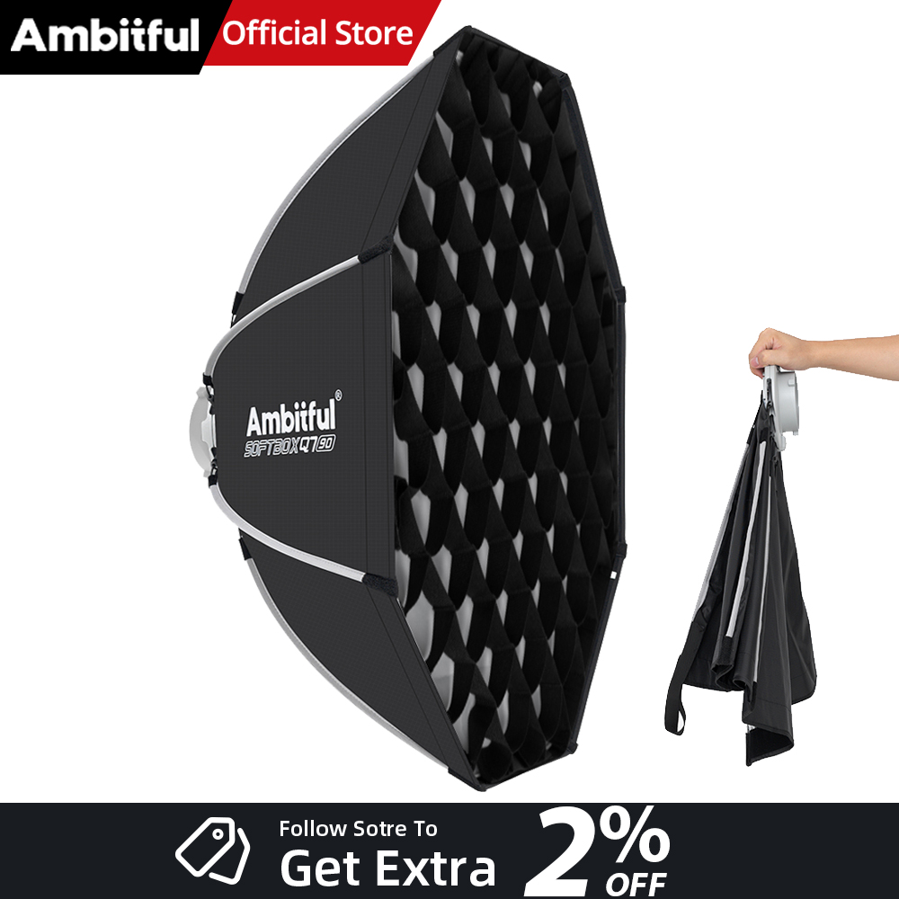 Photography Grid - AMBITFUL Q7II 55/65/90cm Octagonalny Softbox z