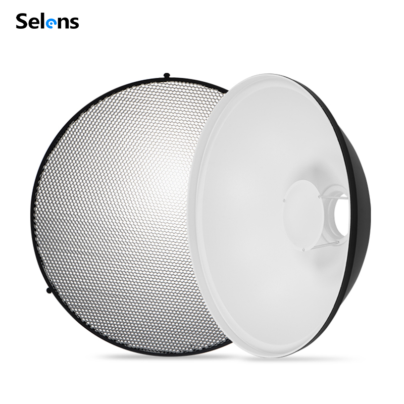 Photography Grid - Reflektor Beauty Dish Selens 70cm/28in Srebrno-Biały