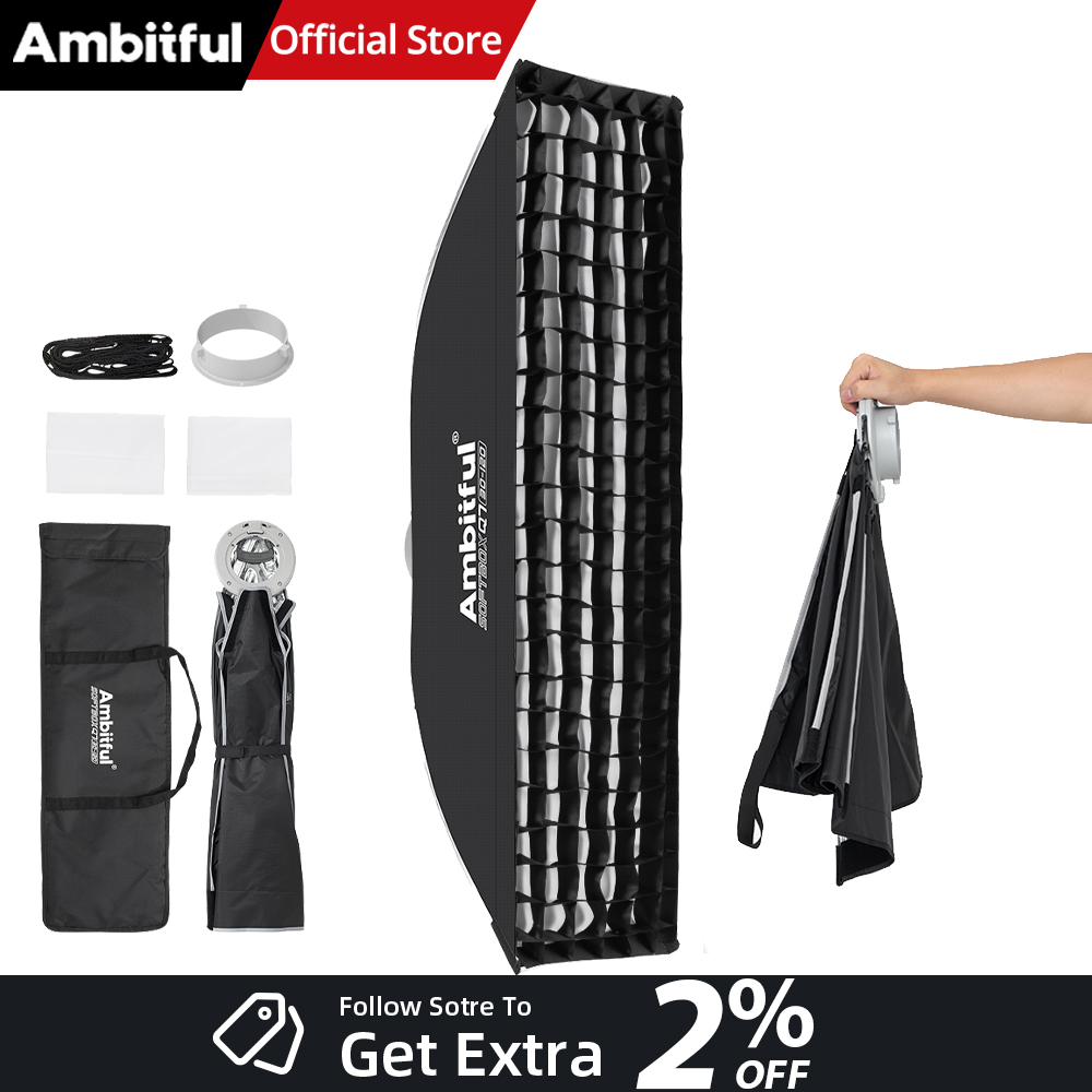 Photography Grid - AMBITFUL Q7-II 30*120cm Softbox Paskowy z