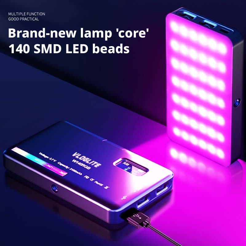 Photography Videos - Mobilna lampa RGB do wypełniania światłem,