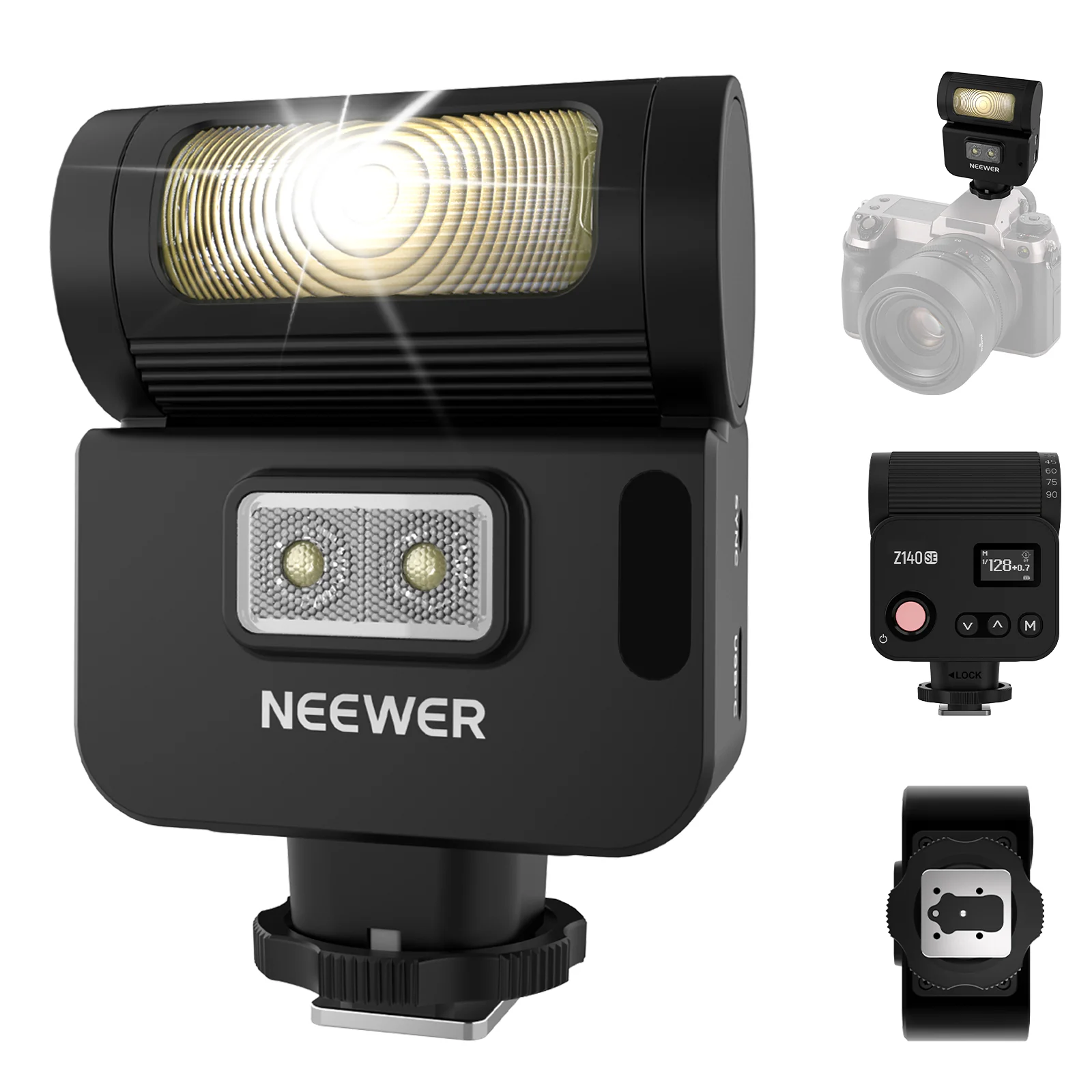 Speedlite Flash External - NEEWER Z140SE Kompaktowa Mini Przenośna Zewnętrzna