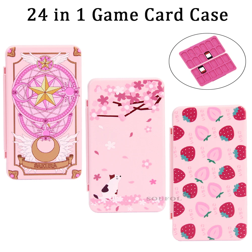 Memory Card Case - 24 w 1 Urocze magnetyczne etui