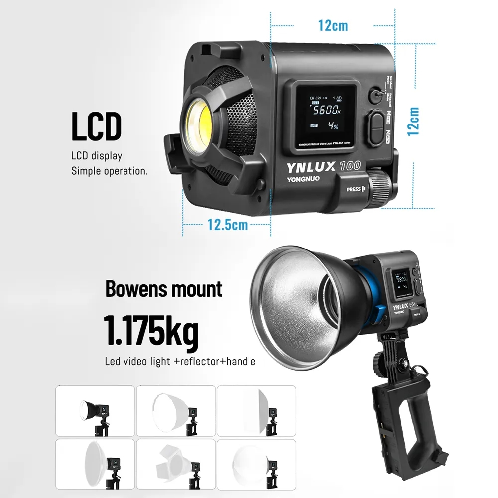 YONGNUO YNLUX100 100W 3200K-56 – Photography Videos recenzja i cena