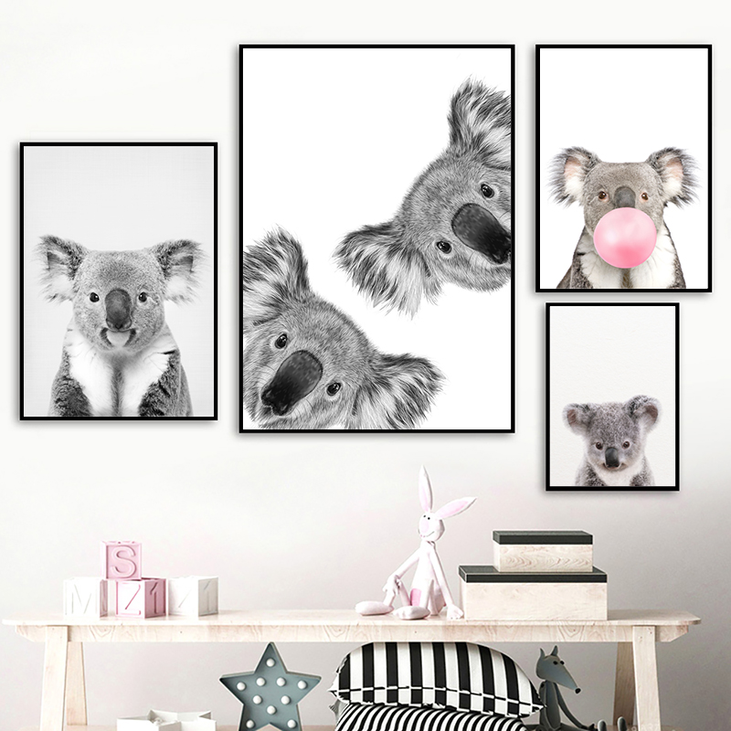 Koala Print czarno-biały obraz – Photography Zoo recenzja i cena