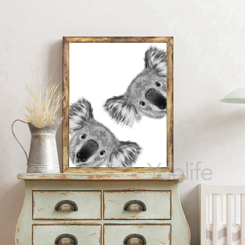 Koala Print czarno-biały obraz – Photography Zoo recenzja i cena