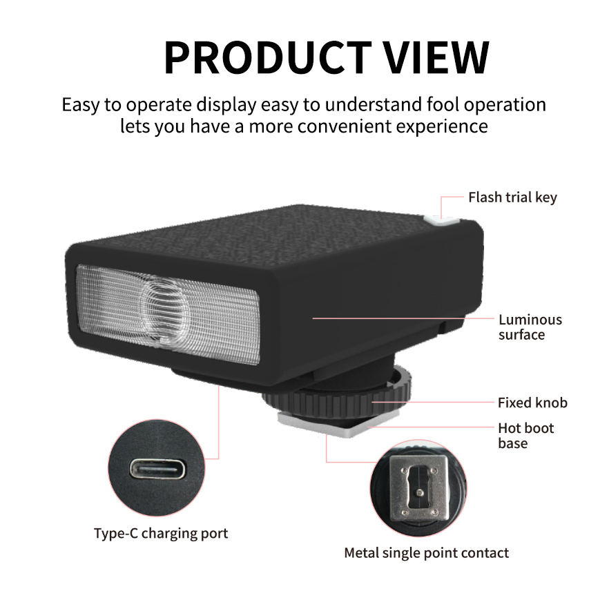 LINIM QU13 Mini lampa błyskowa – Speedlite Flash External recenzja i cena