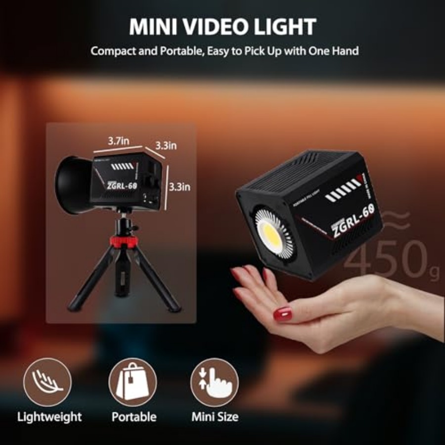 Przenośna lampa wideo LED COB  – Photography Videos recenzja i cena