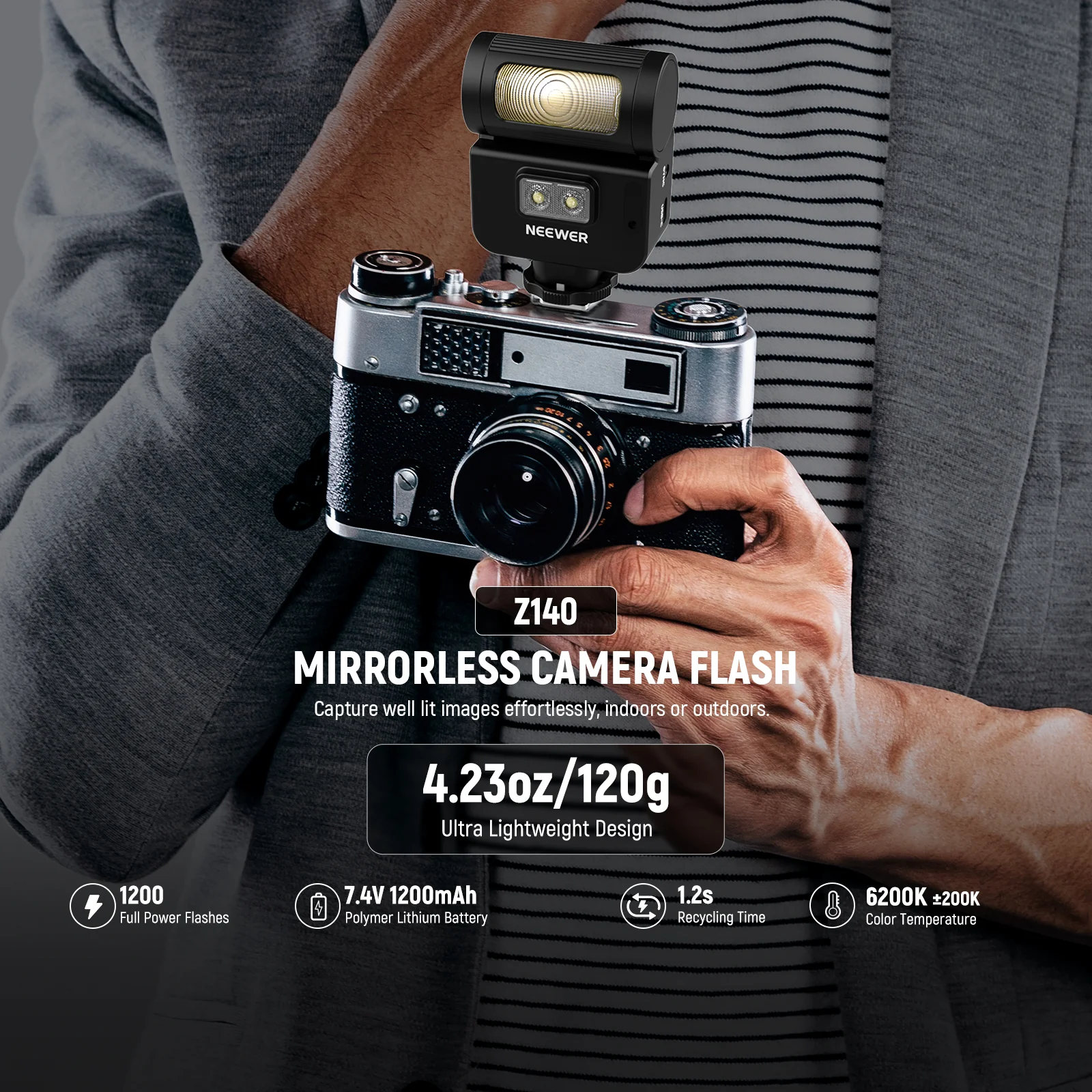 NEEWER Z140 16Ws Kompaktowa Mi – Speedlite Flash External recenzja i cena