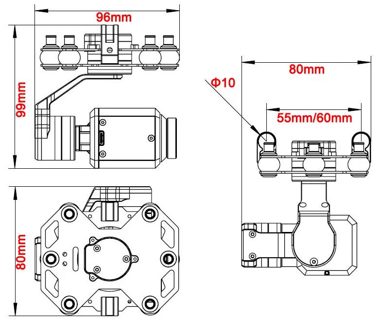 Gimbal 3-osiowy Tarot TL3T20 z – Photography Drone recenzja i cena