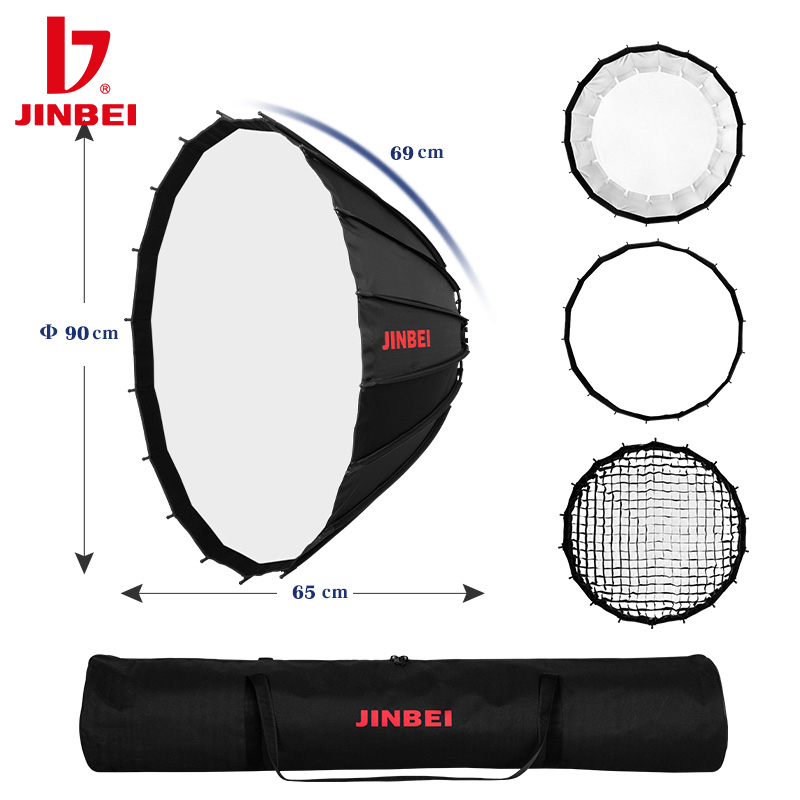 JINBEI 90cm Głęboki Reflektor  – Photography Grid recenzja i cena